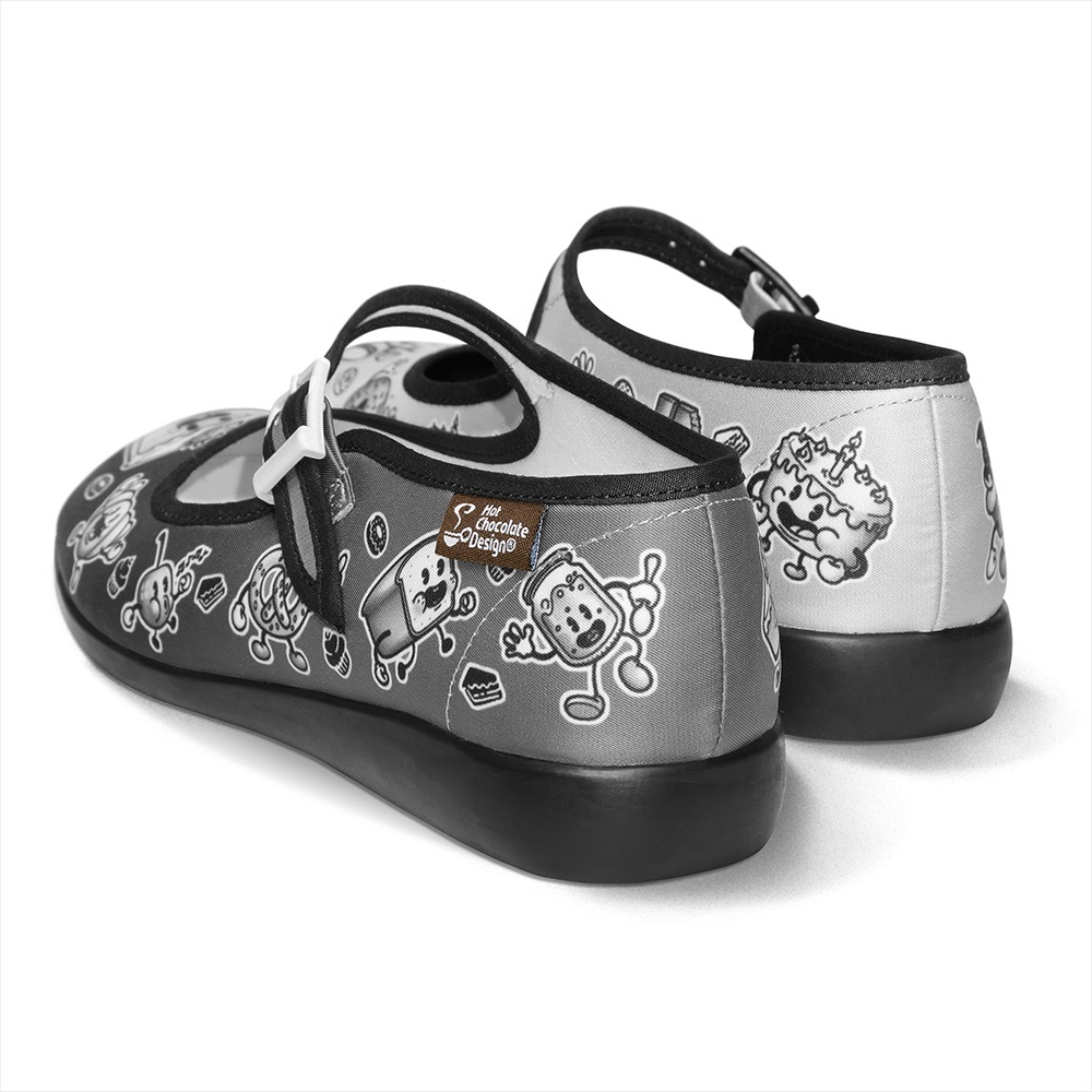 SALEChocolaticas | Cartoon Mary Jane Flats - Picture 5 of 5